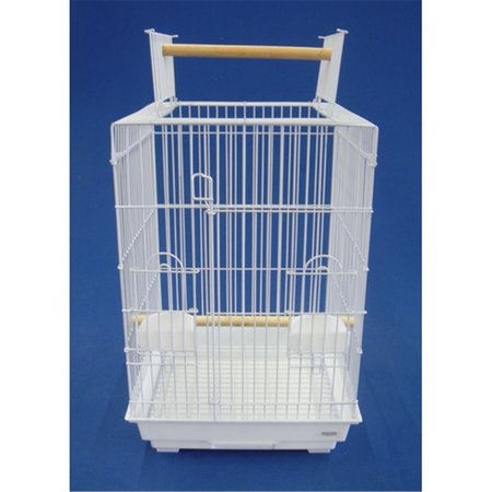 YML YML 5984WHT Open Top Small Parrot Cage in White 5984WHT